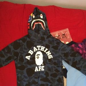 Blue Bape Hoodie